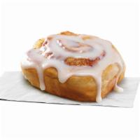 Cinnamon Roll · Flakey, gooey, pillow-y goodness topped with sweet icing, served warm.
