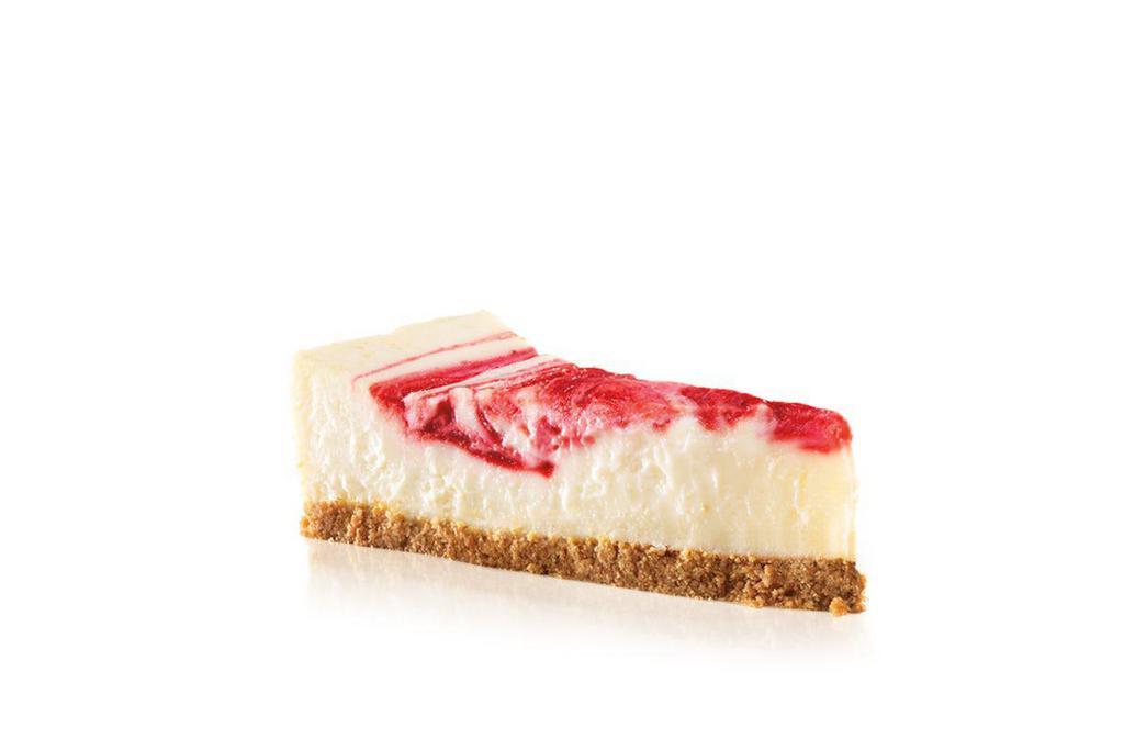 Strawberry Swirl Cheesecake · Creamy strawberry cheesecake with a graham cracker crust. 