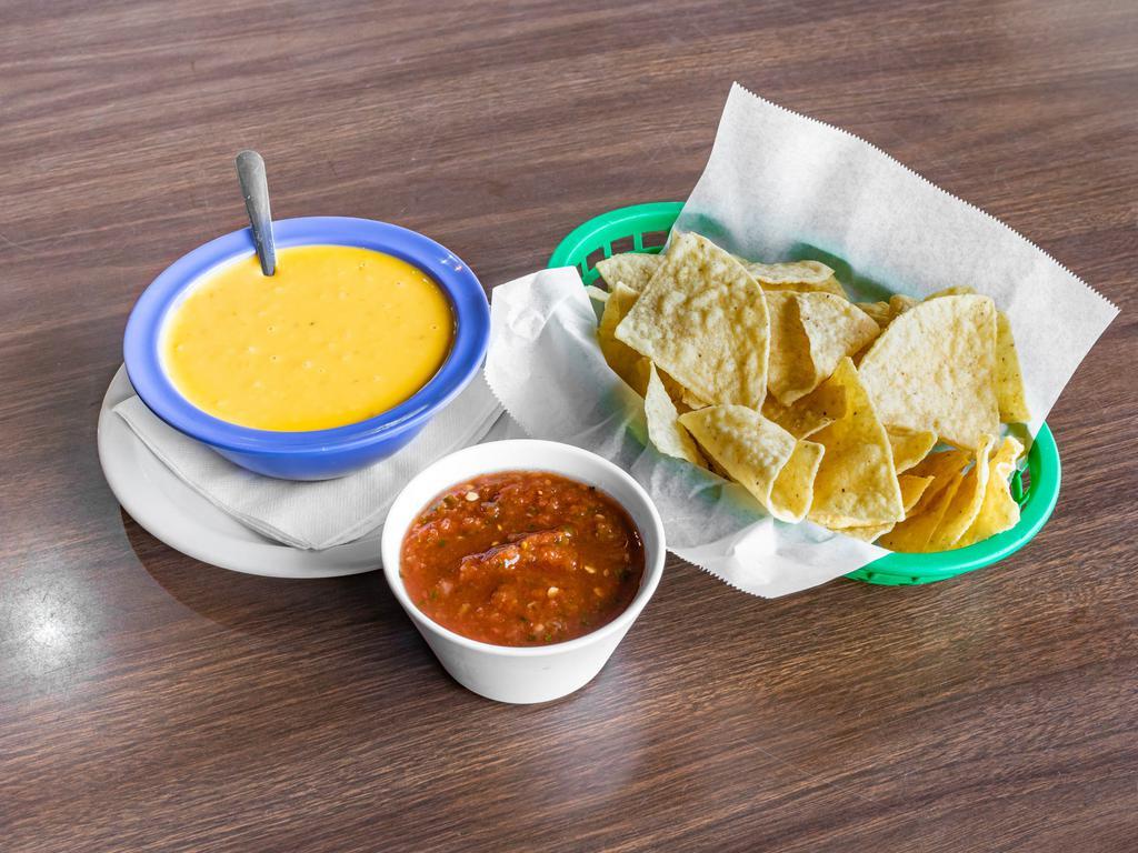 Chile Con Queso · Add meat for an additional charge.