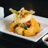 Assorted Tempura · 2 pieces shrimp and assorted vegetables lightly battered deep-fried with vegetable oil serve...