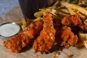 Buffalo Chicken Tenders · 840 calories. Get your spice on! Our hand-breaded tenders topped with Buffalo sauce for that...