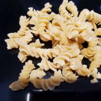 Fusilli · Helical shaped pasta.