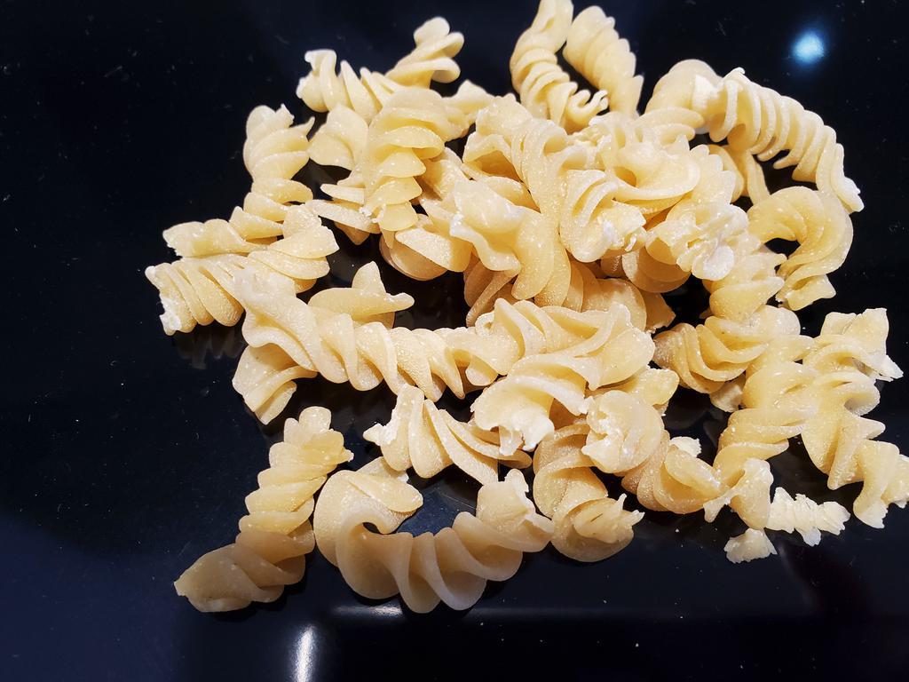 Fusilli · Helical shaped pasta.