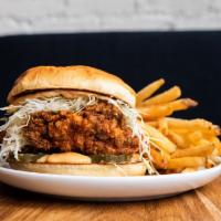 Spicy Chicken Sandwich · Our signature spicy buttermilk marinated chicken, fried and served on a toasted King's Hawai...