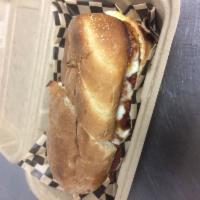 Meatball Sandwich · House-made meatballs and marinara with melted provolone cheese, toasted.
