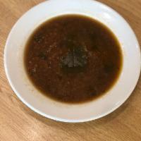 Greek Lentil Soup  · Vegetable broth base with lentils, onions, garlic & bay leaves.