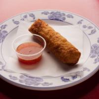 Egg Roll · Savory filling wrapped in a paper thin wrapper and deep-fried.