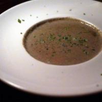 Crema de Champiñones · Cream of mushroom soup.
