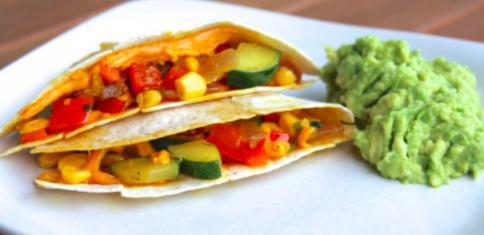 Veggie Quesadilla · Flour tortilla filled with vegetables and cheese.