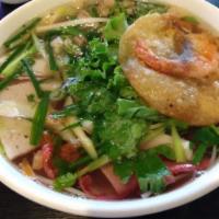 21 Hoa Viet Special Noodle Soup  · Mi tom cua dac biet hoa viet. 