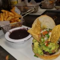 California · Guacamole, pico de gallo, & tortilla crunch with black beans