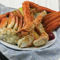 Crab Daddy Feast · Snow, Dungeness and King. Served with Corn and potatoes