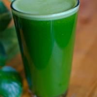 16 oz. Green Juice · Freshly juiced cucumber, celery, kale, apple and lemon juice. 