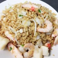 Seafood Fried Rice · Scallop, shrimp and crab meat.