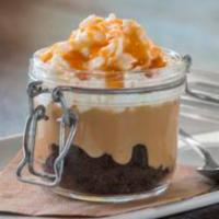 Salted Caramel Pudding · Rich caramel pudding, black cocoa cookie crumbs, house made whipped cream, caramel sauce and...