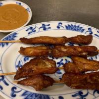 113. Chicken Satay · Served with BBQ peanut sauce.