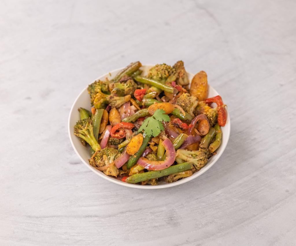 Grilled veggies  · Mix veggies grilled  with a touch of spices.
