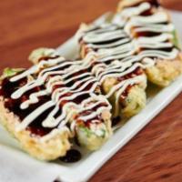 Jalapeno Bomb. · Deep Fried stuffed Jalapeno with cream cheese and spicy Tuna, topped with spicy mayonnaise a...