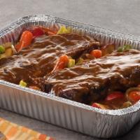 Pot Roast Platter · Serves 10. Our Pot Roast is slow cooked overnight for awesome tenderness. Served on a bed of...