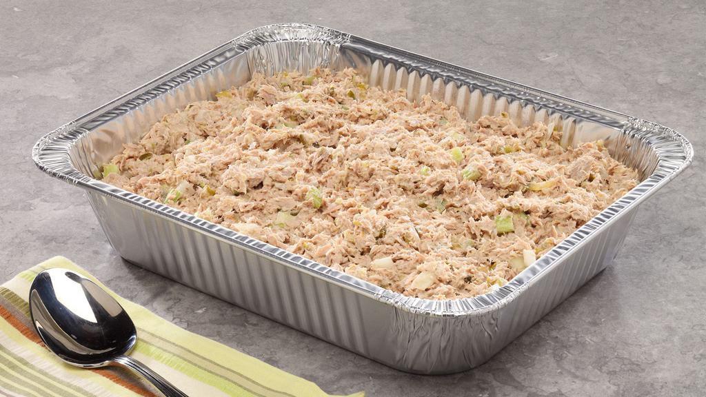 Tuna Salad Platter · Freshly made with quality tuna, hand chopped celery and onions, pickle relish and mayonnaise.