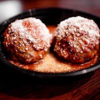 House-Made Meatballs · Made in-house daily by our chef