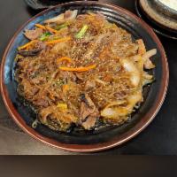 2. Japchae · Sweet potato noodle with vegetable and beef.