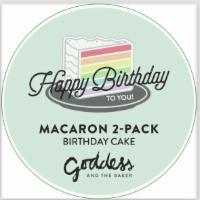2pk Birthday Macaron's · 2- Birthday Cake Macaron's
