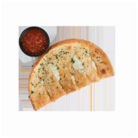 Take It Cheezy · garlic & evoo, parmesan, oregano, mozzarella, w/ side marinara or pesto8