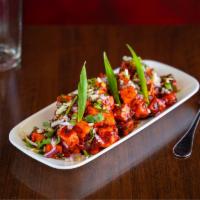 Paneer Manchurian · Cottage cheese. Coated in a Manchurian sauce made from scratch (ginger and garlic, soy sauce...