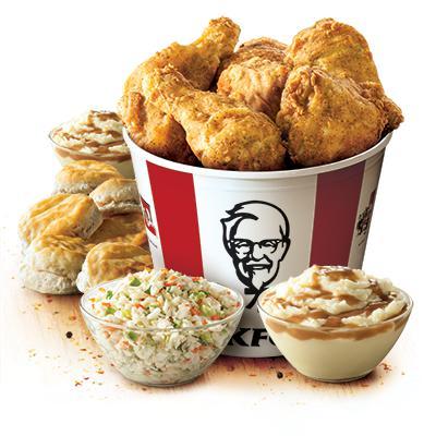 16 Piece Meal · 16 pieces of our freshly prepared chicken, available in Original Recipe or Extra Crispy, 8 biscuits, and 4 large sides of your choice