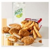 6 pc. Beyond Nuggets Combo · Includes 6 pieces of Beyond Fried Chicken, 1 side of your choice, and 2 dipping sauces. It's...