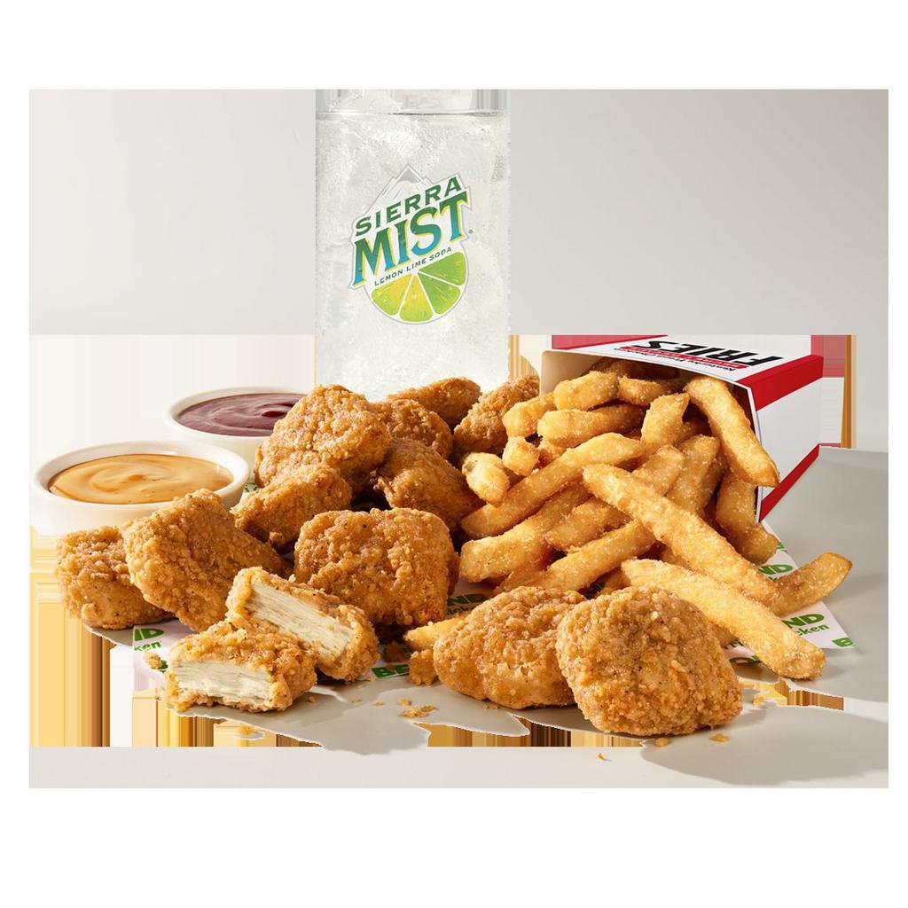 12 pc. Beyond Nuggets Combo · Includes 12 pieces of Beyond Fried Chicken, 1 side of your choice, and 4 dipping sauces. It's a Kentucky Fried Miracle! Kentucky Fried Chicken and Beyond Meat have teamed up to launch Beyond Fried Chicken, KFC's exclusive plant-based chicken, available for a limited time only.