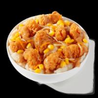 Potato Bowl · Creamy mashed potatoes, sweet corn and bite-sized chunks of crispy chicken are layered toget...