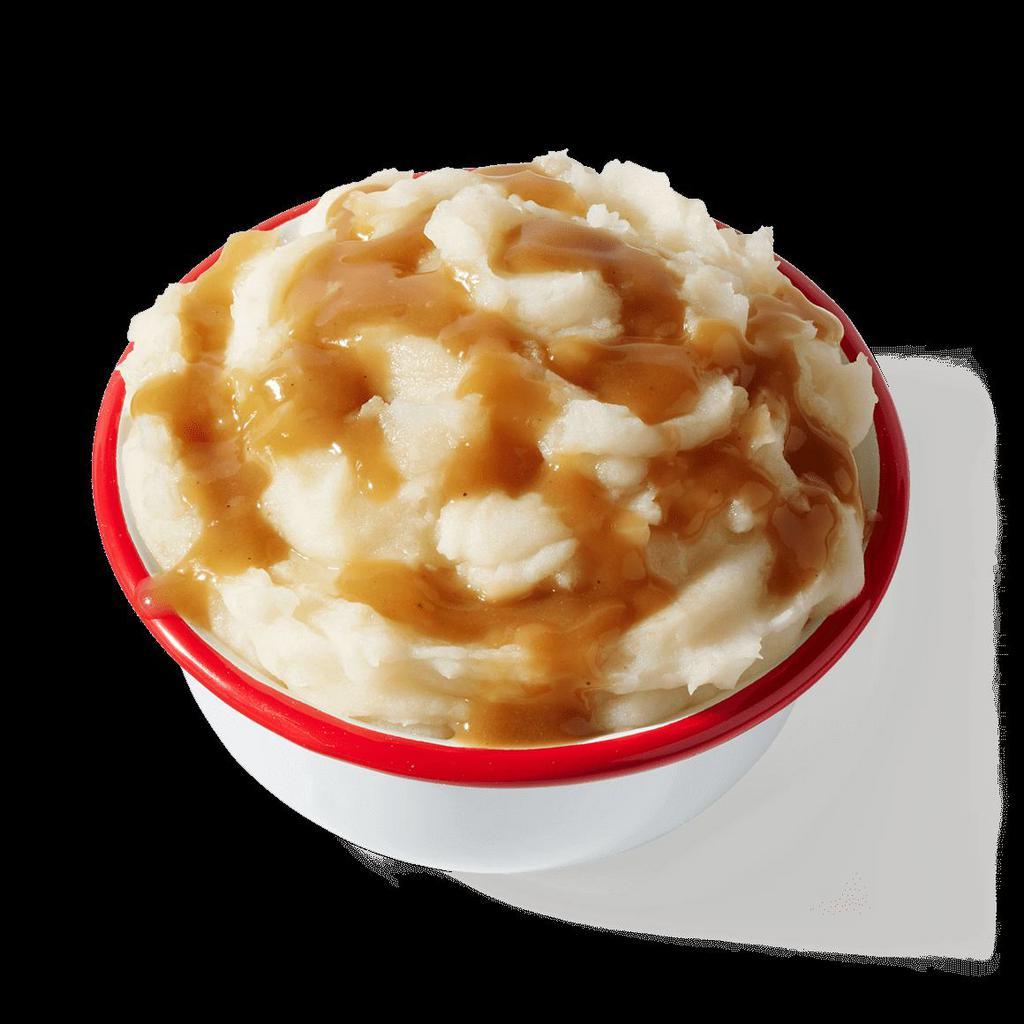 Mashed Potatoes & Gravy · Creamy mashed potatoes and our signature brown gravy