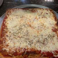 Sicilian Pizza Pie · Cheese and tomato.