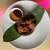 Kara-Age · Japanese style fried popcorn chicken with homemade dipping sauce.