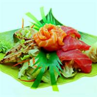 9 Piece Lunch Sashimi · Tuna, salmon, white fish, and albacore.