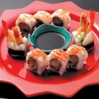 Shrimp Killer (Tiger Roll) · Shrimp tempura, cucumber, shrimp, and special sauce.