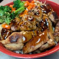 Chicken Bowl · Teriyaki chicken with rice.