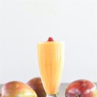 Mango Smoothie · Fresh Mangoes blended into a refreshing summer drink