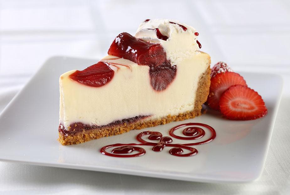 Strawberry Cheesecake · New York cheesecake with a strawberry layer.