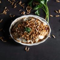 Fatteh - w/ Yogurt · Toasted pita bread w/ chick peas, yogurt or hummus & pine nuts