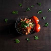 Arabic Salad - Small · Diced tomatoes, cucumbers, onion, parsley & dry mint