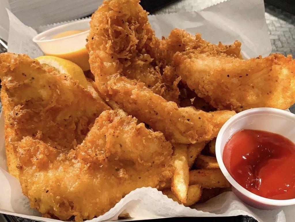 Fried Catfish Basket · Fresh catfish is moist, sweet with a firm flesh and less flake,
hand-battered and fried to perfection