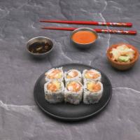 Spicy Shrimp with Mango Roll · 