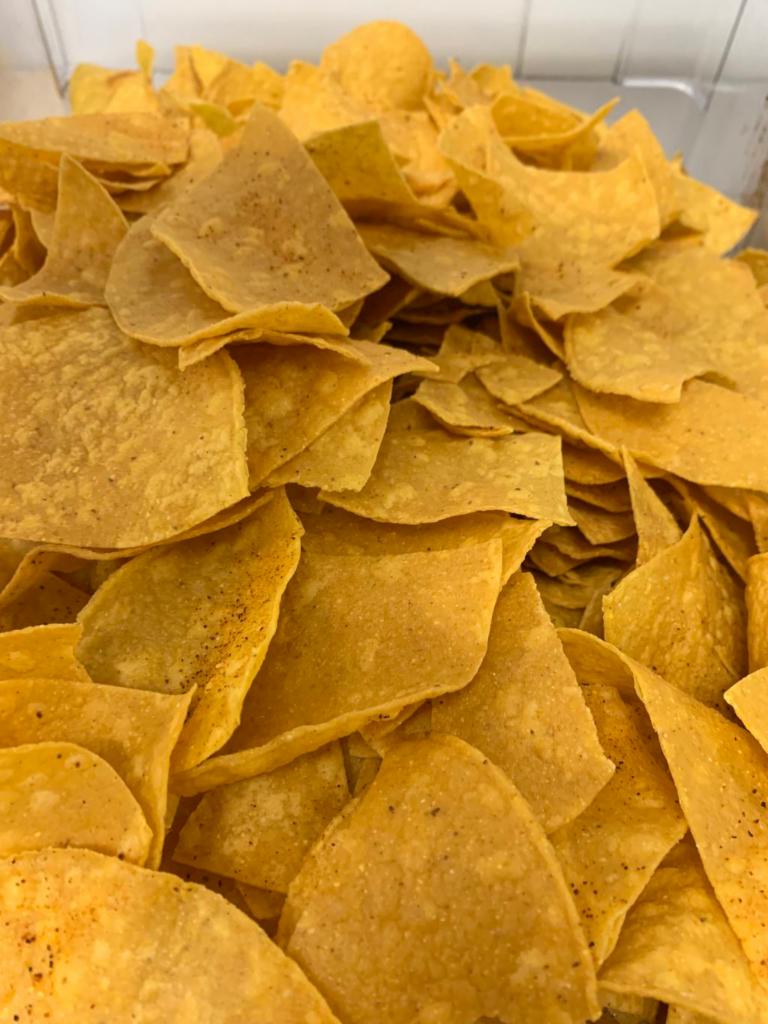 Chips · Made fresh daily with signature Sabor seasoning