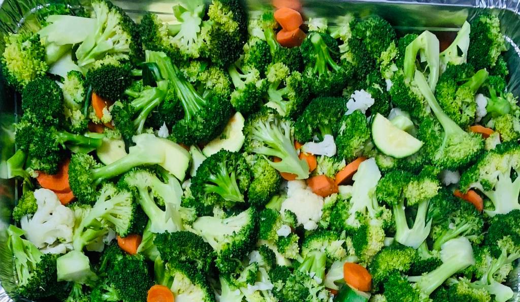 Steamed Vegetables · Carrots, cauliflower, broccoli, zucchini