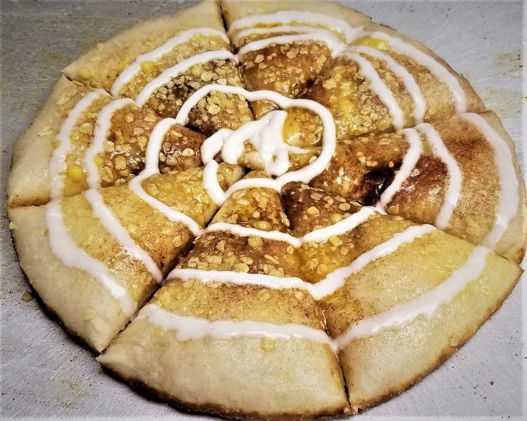 Small Dessert Pizza · Streusel and icing with your choice of topping