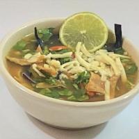 Tortilla Soup  · A pint or quart of our homemade chicken soup with chicken, carrots, celery, herbs, hint of c...