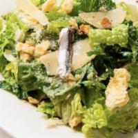 Caesar Salad · White anchovies, house made croutons, and parmesan chees. 